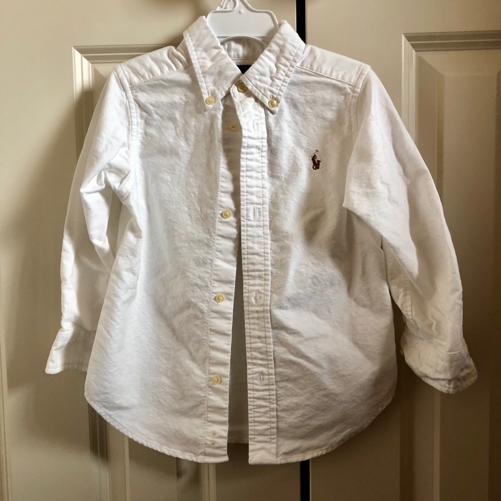 White Boys Polo Button Down